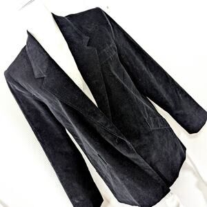 J. ASHFORD! LUXE BLACK VELVET EXQUISITELY TAILORED CLASSIC JACKET, BLAZER! SZ 9